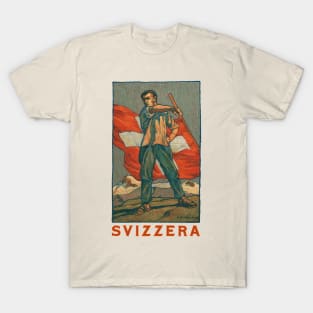 Switzerland Svizzera Vintage Patriotic T-Shirt